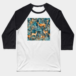 Creatures in the enchanted forest watercolor Baseball T-Shirt